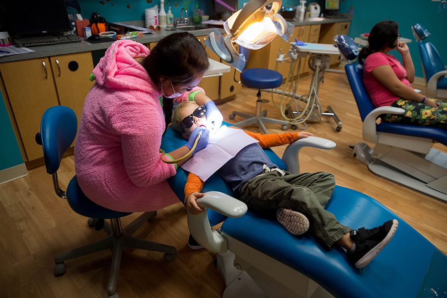 Easton's first dentist appointment